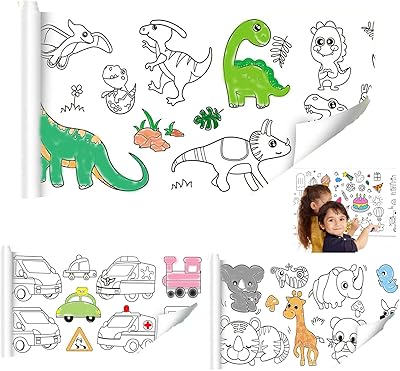 Ensemble d'affiches géantes à colorier mère anna pour enfants, rouleau de papier à colorier, ensemble d'affiches d'art mural pour cadeaux, grande taille pour mur ou table, 118 x 11,8 pouces (3 pièces dinosaures, véhicules, animaux). Avec plus de 300 000 références à disposition, DIAYTAR COTE D'IVOIRE simplifie considérablement le processus d'achat en ligne pour les Ivoiriens. La boutique met en avant des catégories de produits diversifiées, allant des produits alimentaires aux équipements sportifs, en passant par les livres et les produits culturels. DIAYTAR COTE D'IVOIRE s'efforce de répondre aux besoins changeants des consommateurs, en veillant à ce que chaque visite sur son site soit enrichissante et productive.