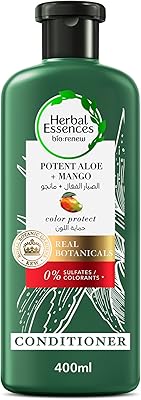 Après-shampooing herbal essences color protect sans sulfate à l'aloe vera et aux extraits