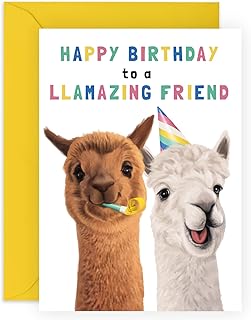 Carte d'anniversaire meilleur ami - carte meilleur ami - \"lllamazing friend\" - cartes d'anniversaire impertinentes pour hommes et femmes - cadeaux amusants pour elle - livré avec des autocollants amusants - fabriquée au royaume-uni par central 23. DIAYTAR COTE D'IVOIRE se distingue par sa politique de prix compétitifs et ses promotions régulières, ce qui permet aux clients de faire des économies sur leurs achats. La boutique en ligne propose également des services de paiement sécurisés et des options de livraison flexibles pour garantir une expérience d'achat sans stress. Les clients peuvent profiter d'une large gamme de produits de marques nationales et internationales.