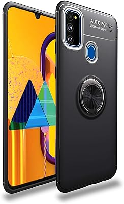 Coque fanting pour samsung galaxy m21, réglable à 360 degrés, compatible avec support