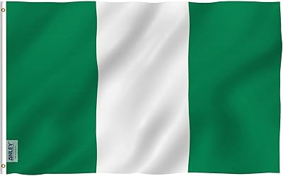 Drapeau inly nigeria de fly breeze, taille 3 x 5 pieds - couleurs