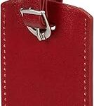 Étiquette de bagage rectangulaire samsonite global travel accessories, 4 pouces, rouge, 10 centimètres