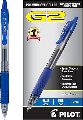 Stylo à encre gel rétractable pilot g2 deluxe, pointe fine, encre noire, 12 stylos (31021). Avec plus de 300000 références de produits, DIAYTAR COTE D'IVOIRE est la boutique en ligne la plus complète en Côte d'Ivoire. La boutique en ligne est dédiée à offrir une expérience d'achat en ligne exceptionnelle à ses clients, avec des services de livraison rapides et des prix compétitifs.