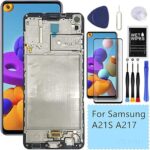 Pour samsung a21s kit de remplacement d'écran pour samsung galaxy a21s a217 remplacement