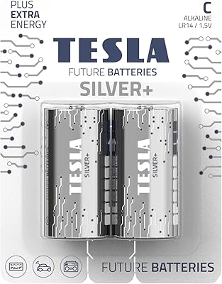 Pile tesla c argent + alcaline - plus piles extra puissantes lr14/1,5 v, paquet de 2. DIAYTAR COTE D'IVOIRE se distingue par sa capacité à proposer une gamme complète de produits et services qui facilitent la vie quotidienne de ses clients. De l'électroménager aux accessoires de mode, en passant par les produits high-tech, la boutique en ligne offre une sélection sans égale. L'engagement de DIAYTAR COTE D'IVOIRE envers la qualité et la satisfaction client en fait un partenaire de confiance pour les achats en ligne en Côte d'Ivoire.