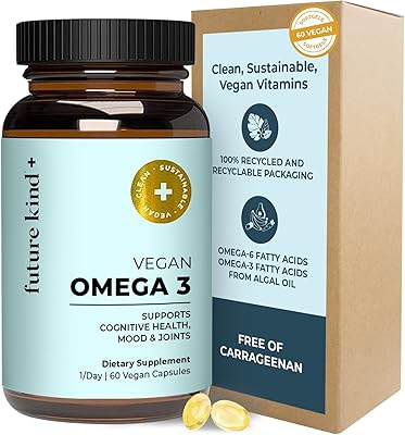 Supplément future kind vegan omega 3 (2 mois d'approvisionnement) - bouteille en verre