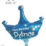 Ballon de décoration de gâteau joyeux anniversaire rgl, bleu, b3a