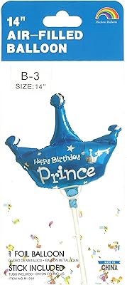 Ballon de décoration de gâteau joyeux anniversaire rgl, bleu, b3a