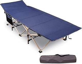Lit de camping pliable robuste redcamp pour adultes, 28"-33", lit de couchage durable