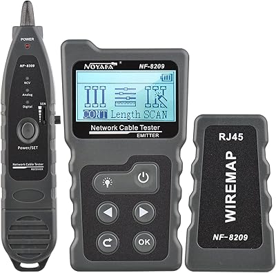 Testeur de câble réseau lcd multifonction morelian traceur de fil ethernet testeur