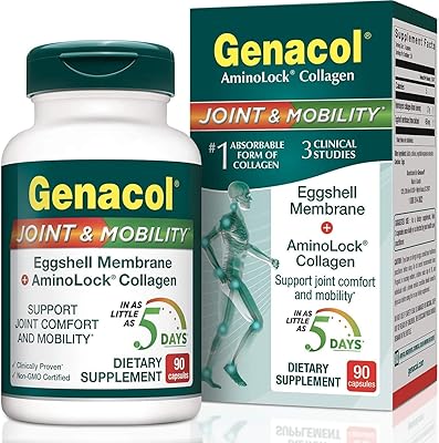 Ginacol age chill joint and mobility collagen membrane 90 capsules, une source naturelle de glucosamine, de chondroïtine et d'acide hyaluronique. Avec plus de 300 000 références, DIAYTAR COTE D'IVOIRE est la destination idéale pour ceux qui recherchent des produits variés en ligne. La boutique propose des articles allant de l'électronique à la mode, en passant par les produits alimentaires et les accessoires de maison. Les clients peuvent profiter d'une expérience d'achat en ligne sécurisée et pratique.