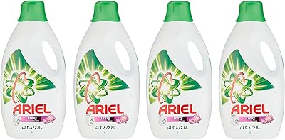 Lessive liquide automatique ariel power gel avec touche de fraîcheur de downy, paquet