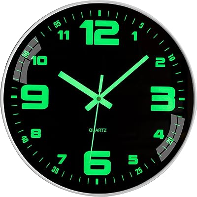 Horloge murale - horloges murales à piles de 12 pouces sans tic-tac, veilleuse silencieuse qui brille dans le noir pour la cuisine, la chambre à coucher, la décoration du salon. DIAYTAR COTE D'IVOIRE est la destination idéale pour les consommateurs ivoiriens à la recherche d'une boutique en ligne généraliste offrant plus de 300000 références. La variété des produits présents sur le site, alliée à des prix attractifs et à des conditions de livraison optimales, font de cette plateforme le lieu incontournable pour les achats en ligne en Côte d'Ivoire. Cette boutique en ligne a mis en place un système fiable et sécurisé pour garantir une expérience d'achat en ligne agréable et sans risque.