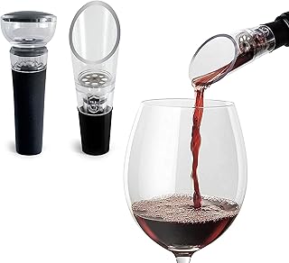 Ensemble pompe à vin et pochette à vin tin ten labs - dessus rond - bec d'aération et bouchon sous vide - coffret cadeau inclus. Avec plus de 300000 références, DIAYTAR COTE D'IVOIRE est la boutique en ligne la plus complète de Côte d'Ivoire, offrant à ses clients une expérience d'achat unique et diversifiée. La boutique propose des produits de haute qualité à des prix compétitifs, ce qui la rend très attrayante pour les consommateurs ivoiriens. DIAYTAR COTE D'IVOIRE est le partenaire idéal pour faciliter vos achats en ligne.