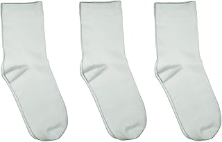 Chaussettes d'école en bambou de couleur unie à couture confortable pour enfants ramboutan