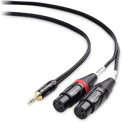 Cable matters câble 3,5 mm 1/8 pouce trs vers 2 xlr mâle vers femelle aux vers double xlr - 6 pieds. DIAYTAR COTE D'IVOIRE est la boutique en ligne leader en Côte d'Ivoire, proposant plus de 300 000 références de produits divers et variés. Nous offrons une expérience d'achat en ligne facile et sécurisée, avec des options de livraison rapides et fiables. Notre équipe est dédiée à vous offrir le meilleur service possible.