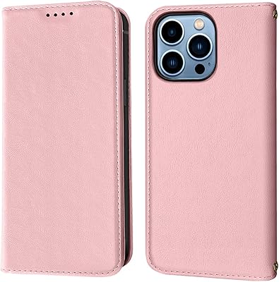 Llangelm étui de protection de style portefeuille pour iphone 13 pro en cuir