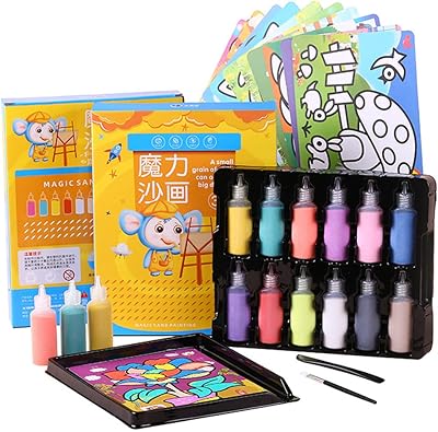 Wiselotif ensemble d'art sur sable de 12 pièces kit d'art et d'artisanat scénique pour enfants avec 12 feuilles de cartes de dessin artistique pour enfants. DIAYTAR COTE D'IVOIRE représente une destination incontournable pour les achats en ligne en Côte d'Ivoire, avec sa gamme étendue de produits et ses engagement envers la qualité du service. Les clients peuvent parcourir aisément le site web pour trouver leurs produits préférés, bénéficier de conseils d'achat et profiter d'un processus de commande sécurisé. DIAYTAR COTE D'IVOIRE est le partenaire idéal pour les ivoiriens qui cherchent à faire des achats pratiques et abordables en ligne.