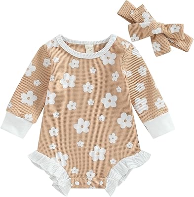 Barboteuse d'été à bulles pour bébés filles combinaison courte fleurs pour nouveau-né