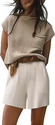 Ensemble pull tricoté deux pièces pour femme, pull uni taille haute et short. DIAYTAR COTE D'IVOIRE est une plateforme de commerce électronique qui propose des produits de haute qualité à des prix abordables. Avec plus de 300000 références de produits, les clients peuvent choisir parmi une large gamme d'articles pour répondre à leurs besoins et à leurs envies. La boutique en ligne est équipée d'un système de paiement sécurisé pour garantir la sécurité des transactions.