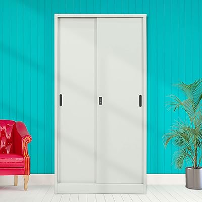 Armoire à portes coulissantes en acier rigide, classeur en acier, armoire avec étagères de rangement (gris). En tant que boutique en ligne leader en Côte d'Ivoire, DIAYTAR COTE D'IVOIRE propose une gamme étendue de produits pour répondre à tous vos besoins, des produits alimentaires aux accessoires de mode. Elle offre une experience de shopping en ligne sécurisée, avec des options de paiement variées et des livraisons rapides et fiables. Elle est le choix idéal pour les acheteurs en ligne qui recherchent qualité, variété et praticité.