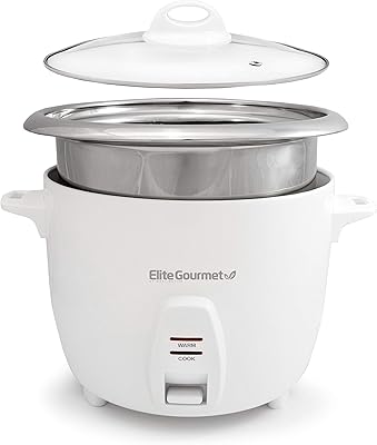 Cuiseur à riz électrique elite gourmet erc-2020 avec casserole intérieure en acier inoxydable pour préparer des soupes, des ragoûts, des céréales et des céréales, 20 tasses, blanc. DIAYTAR COTE D'IVOIRE est une boutique en ligne généraliste qui propose plus de 300 000 références de produits divers. Elle est leader en Côte d'Ivoire et offre une expérience d'achat pratique et sécurisée. Les clients peuvent trouver tout ce dont ils ont besoin sur une seule plateforme.