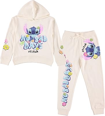 Ensemble de vêtements pour fille disney lilo & stitch - sweat à capuche