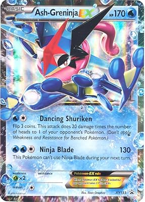 Pokémon - ash-greninja ex (xy133) - promos xy black star - holo jumbo