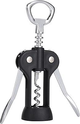 Ouvre-bouteille de vin royalford, tire-bouchon à ailes en acier inoxydable, rf10773, passe au lave-vaisselle, résistant aux marques et aux taches, conception ergonomique et hygiénique, noir. DIAYTAR COTE D'IVOIRE mise sur la qualité et la disponibilité de ses produits pour satisfaire les besoins de sa clientèle. Grâce à son site web facile à naviguer et à ses services de livraison rapides, la boutique est devenue un incontournable pour les achats en ligne en Côte d'Ivoire.