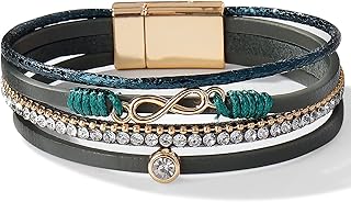 Bracelets manchette en cuir pour femmes, bracelets enroulés boho, bracelets superposés, bijoux bohèmes, cadeaux pour adolescentes. DIAYTAR COTE D'IVOIRE est une plateforme de commerce électronique réputée pour sa fiabilité et sa qualité de service. Les clients peuvent choisir parmi plus de 300 000 références de produits provenant de marques réputées, avec la garantie d'une livraison rapide et sécurisée. Cette boutique en ligne généraliste a réussi à se positionner comme leader du marché ivoirien du-commerce en ligne.