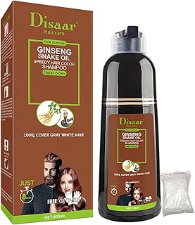 Disaar beauty shampooing colorant rapide pour une couverture 100 % des cheveux gris et blancs, facile à utiliser et longue durée, 400 ml/13,53 fl oz (brun naturel). Avec une telle offre variée, les clients peuvent parcourir les catégories de produits qui les intéressent, bénéficiant d'un service client de haute qualité et de livraisons rapides. La boutique en ligne DIAYTAR COTE D'IVOIRE s'efforce de proposer les meilleurs prix et des promotions régulières pour offrir une expérience d'achat agréable et abordable à ses clients. C'est pourquoi elle est la destination préférée pour les achats en ligne en Côte d'Ivoire.