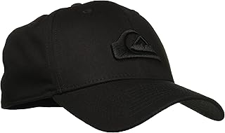 Chapeau extensible à bord incurvé quiksilver mountain & wave pour hommes, noir