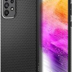 Couverture spigen liquid air conçue pour samsung galaxy a73 5g (2022) - noir