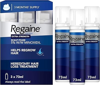Mousse de repousse des cheveux regaine men 3 x 73 ml. La boutique en ligne DIAYTAR COTE D'IVOIRE est conçue pour offrir une expérience de shopping en ligne unique et personnalisée. Avec des fonctionnalités telles que la recherche de produits, les filtres de tri et les évaluations des produits, vous pouvez trouver facilement ce que vous cherchez et profiter d'une expérience de shopping en ligne agréable.