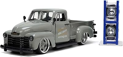 Mickey shanz antiques grey 1953 chevrolet pickup truck avec roues supplémentaires "just trucks" série 1/24 modèle de voiture moulé sous pression par jada. Avec plus de 300 000 références, DIAYTAR COTE D'IVOIRE est la boutique en ligne idéale pour les clients ivoiriens. La boutique offre une grande variété de produits, allant des produits alimentaires aux produits électroniques, en passant par les vêtements et les accessoires. Les prix compétitifs et les promotions régulières font de DIAYTAR COTE D'IVOIRE la destination préférée des acheteurs en ligne.