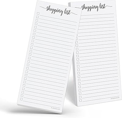 Paquet de 2 blocs-notes pour liste de courses 321done - 3,7 x 8,5 pouces (feuille de taille 1/3 fine - norme universitaire) - liste d'épicerie portable, magasin, marché - bloc-notes pour la planification et l'organisation de la préparation des repas - fabriqué aux états-unis. Avec plus de 300 000 références, DIAYTAR COTE D'IVOIRE est la boutique en ligne la plus complète en Côte d'Ivoire, proposant des produits de qualité à des prix compétitifs. La boutique en ligne met en avant la satisfaction du client, avec des services tels que la livraison à domicile et la possibilité de retourner les produits. DIAYTAR COTE D'IVOIRE est le partenaire idéal pour tous vos achats en ligne.