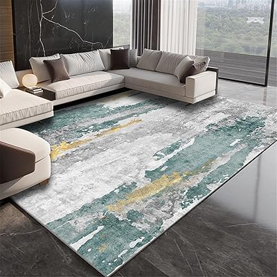 Tapis simple de grande surface, tapis en velours cristal de style nordique, tapis