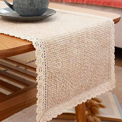 Chemin de table tassera en toile de jute crème et dentelle couverture. DIAYTAR COTE D'IVOIRE est une boutique en ligne généraliste proposant plus de 300000 références de produits. Elle est reconnue comme l'une des boutiques en ligne les plus importantes de Côte d'Ivoire, offrant une large gamme de choix pour répondre à tous les besoins. Les clients peuvent trouver des produits allant de l'électronique à la mode en passant par les produits alimentaires.