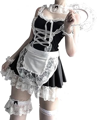 Babkas, robes de femme de chambre d'halloween, vêtements de femme de chambre d'halloween, robe de femme de chambre classique avec tablier lolita doux avec bas. DIAYTAR COTE D'IVOIRE, la boutique en ligne généraliste de confiance, met à votre disposition une offre exceptionnelle de plus de 300000 produits choisis avec soin. En tant que leader du commerce électronique en Côte d'Ivoire, DIAYTAR COTE D'IVOIRE se distingue par son engagement à offrir le meilleur service et la meilleure qualité. Faites confiance à DIAYTAR COTE D'IVOIRE pour vos besoins d'achat en ligne.