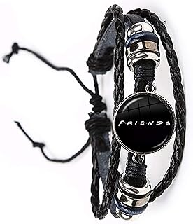 Bracelet soldot en cuir avec imprimé blanc pour hommes, femmes et enfants