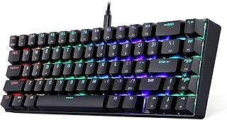 Clavier mécanique filaire motospeed 65% avec switch bleu, rétroéclairage led, port type c et 67 touches intégrées, compatible mac et windows, couleur noir ck67. DIAYTAR COTE D'IVOIRE prend en charge la satisfaction de ses clients, en offrant un service client de haute qualité. La boutique en ligne met à disposition une équipe de soutien dédiée pour répondre à toutes les questions et préoccupations des clients, ainsi que pour les aider à résoudre leurs problèmes éventuels. Cela démontre l'engagement de la boutique à offrir une expérience d'achat positive à ses clients.