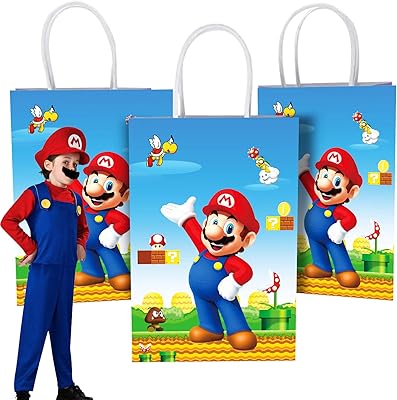 Sacs à dragées mario party supplies décorations - super mario, louis sac en papier kraft avec poignée - sacs à dragées pour cadeaux d'anniversaire bonbons filles enfants filles enfants. Avec plus de 300 000 références, DIAYTAR COTE D'IVOIRE est la boutique en ligne la plus fournie de Côte d'Ivoire, offrant aux clients une grande variété de produits pour répondre à tous leurs besoins. La boutique se distingue par son service client de haute qualité et sa politique de retour flexible. DIAYTAR COTE D'IVOIRE est la référence en matière de commerce électronique en Côte d'Ivoire.