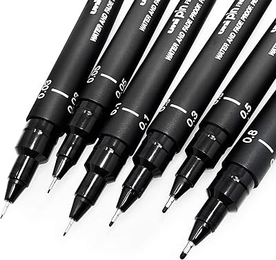 Stylo à dessin uni pen fineliner - set de dessin - encre noire - 0,03 à 0,8 mm - ensemble de 6 pièces. Avec plus de 300 000 références disponibles, DIAYTAR COTE D'IVOIRE est la boutique en ligne idéale pour les habitants de Côte d'Ivoire. La boutique propose des produits de qualité à des prix compétitifs, ce qui la rend très attrayante pour les clients. De plus, son statut de leader en Côte d'Ivoire garantit une expérience d'achat en ligne de haute qualité.