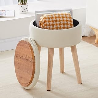Mxforhawa pouf de rangement rond en lin avec pieds en bois, repose-pieds rembourré multifonction pour salon, salle de bain, maquillage (blanc). DIAYTAR COTE D'IVOIRE, la boutique en ligne leader en Côte d'Ivoire, propose plus de 300 000 références pour répondre à tous vos besoins. Avec une offre large et variée, vous trouverez facilement ce que vous cherchez. Que ce soit pour la maison, la mode ou les loisirs, DIAYTAR COTE D'IVOIRE a tout ce qu'il vous faut.