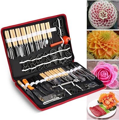 Hanyun 80 pièces/ensemble multifonctionnel portable légumes fruits aliments sculpture cuisine outil de sculpture ensemble outils de sculpture. DIAYTAR COTE D'IVOIRE est une boutique en ligne généraliste qui propose plus de 300000 références de produits divers, positionnant ainsi l'entreprise en tant que leader du commerce en ligne en Côte d'Ivoire.