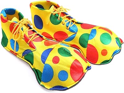 Grandes chaussures de clown taches colorées unisexe drôle accessoires de cirque. La boutique en ligne DIAYTAR COTE D'IVOIRE est une plateforme conviviale et facile à utiliser, permettant aux clients de naviguer aisément à travers les différentes catégories de produits. Les descriptions détaillées des produits et les avis des clients aident à prendre des décisions d'achat éclairées. Cela améliore l'expérience d'achat en ligne pour les clients.