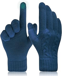 Gants tactiles alykdon pour femmes - gants chauds d'hiver en tricot doublés