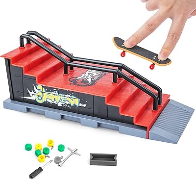 Ensemble de rampe de doigt, mini jouet de skateboard à doigt, support