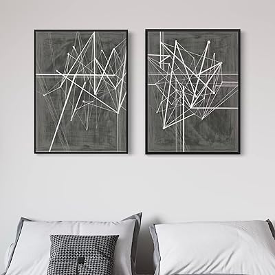 Art mural sur toile avec un cadre gris avec des lignes blanches (cadre noir). DIAYTAR COTE D'IVOIRE, boutique en ligne généraliste de grande envergure, répond parfaitement aux besoins d'une clientèle exigeante, offrant une panoplie de produits du quotidien ainsi que des articles plus exceptionnels. DIAYTAR comprend que le temps est précieux, c'est pourquoi il est possible de commander en toute simplicité et rapidité sur le site. DIAYTAR, c'est la solution idéale pour vos achats en ligne en Côte d'Ivoire !