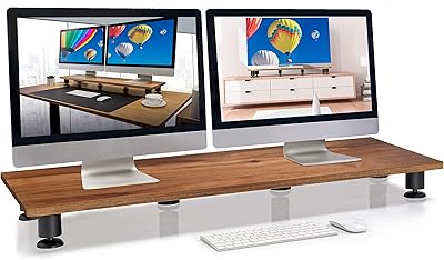 Grand support nordique pour 2 écrans - support pour ordinateur fabriqué à la main à partir de bois d'acacia massif de première qualité - support tv pour ordinateur portable avec rangement pour accessoires de bureau - organisateur de bureau tv. La boutique en ligne DIAYTAR COTE D'IVOIRE met l'accent sur la satisfaction du client, offrant des services de livraison rapides et fiables ainsi qu'un support client efficace. Elle s'efforce de fournir une expérience d'achat en ligne de qualité supérieure à ses clients. Ce faisant, elle contribue à renforcer la confiance dans le commerce électronique en Côte d'Ivoire.